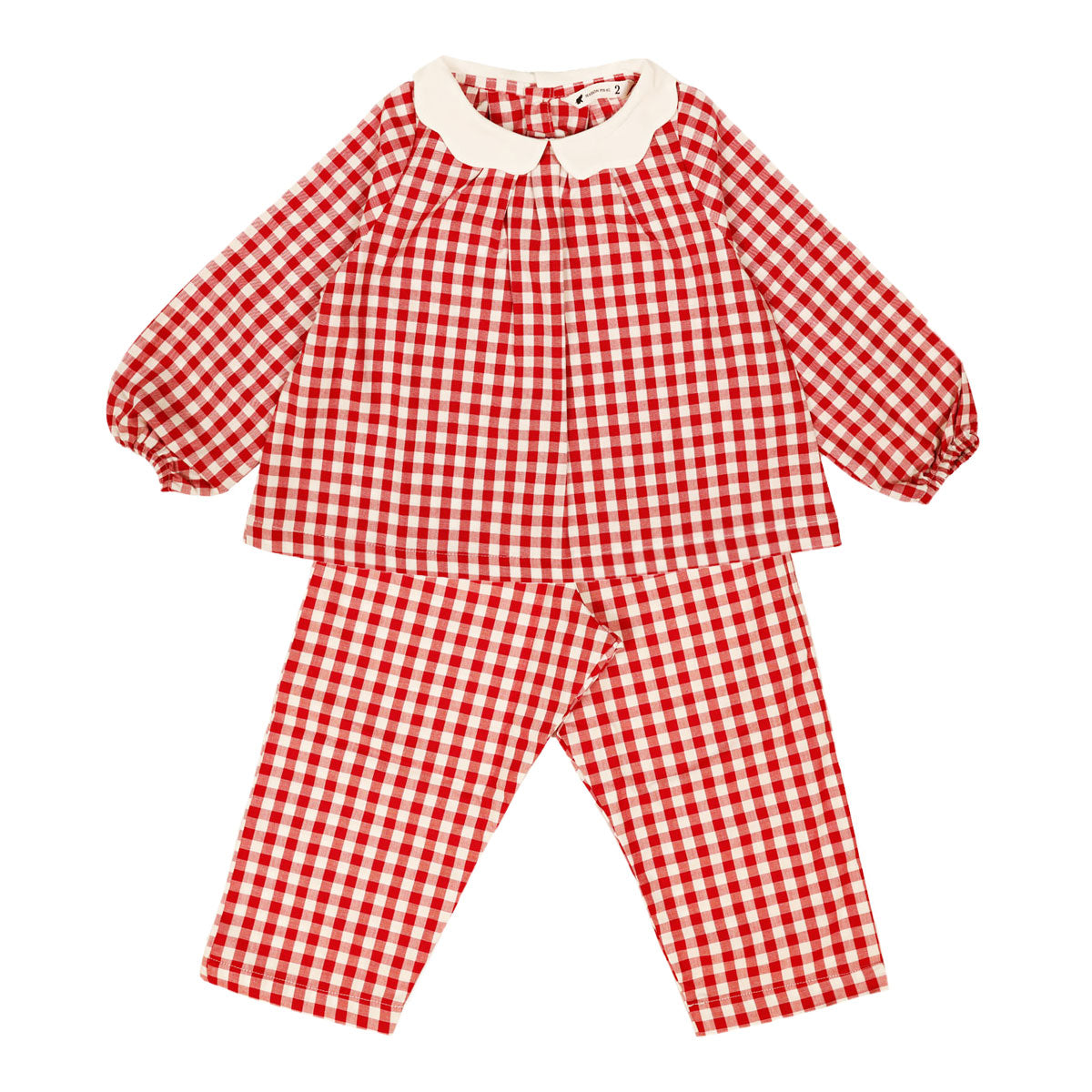 Baby red check discount pyjamas