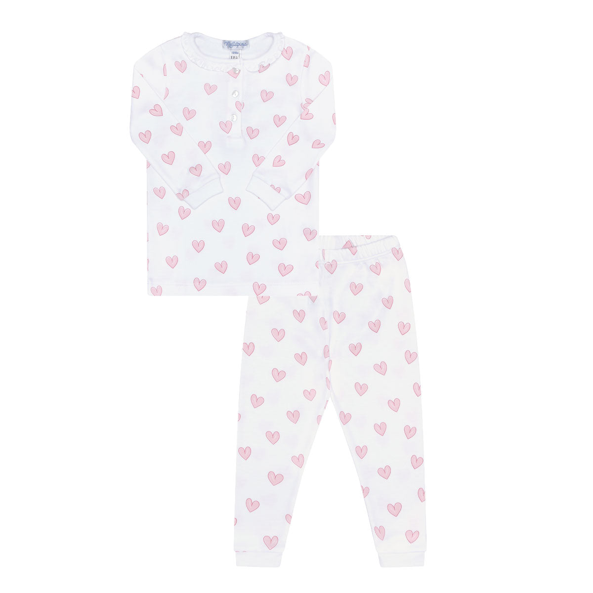 Pink and black polka dot online pajamas