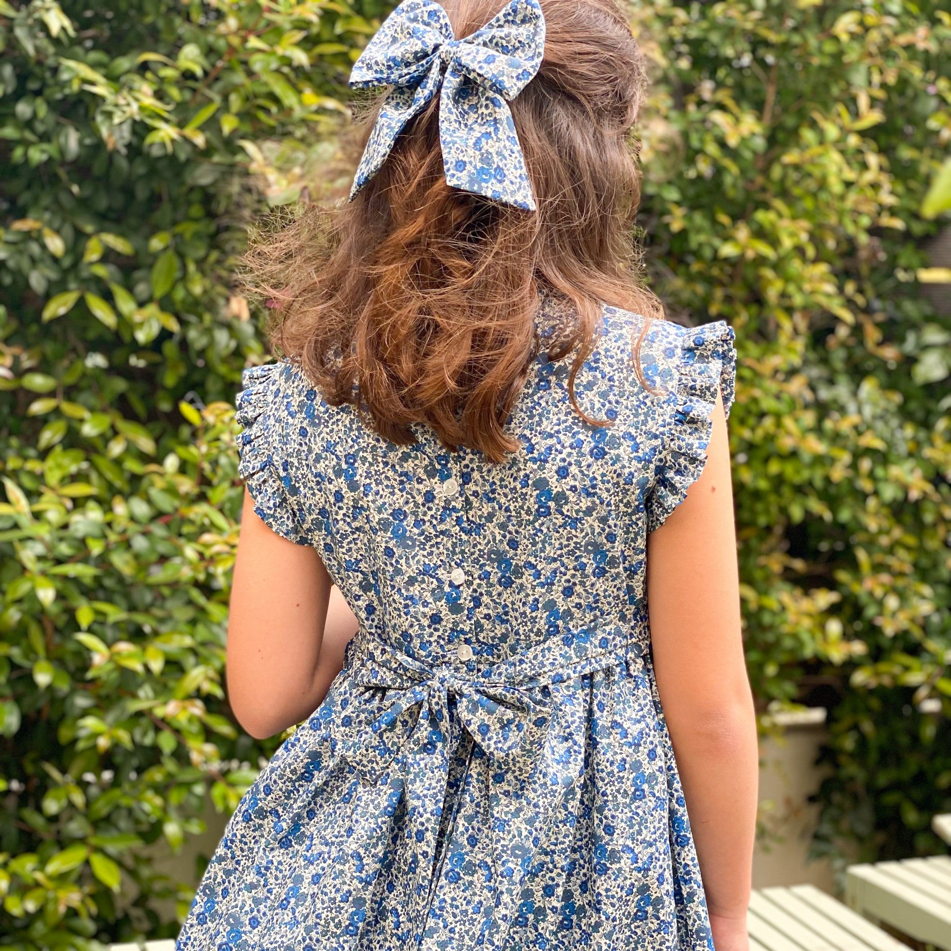 Blue Liberty Hand Smocked Dress Bea Colette