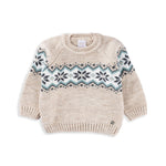 Fairisle Knit Oatmeal Sweater Paz Rodriguez