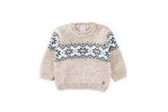 Fairisle Knit Oatmeal Sweater Paz Rodriguez