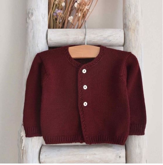 Maroon baby shop cardigan